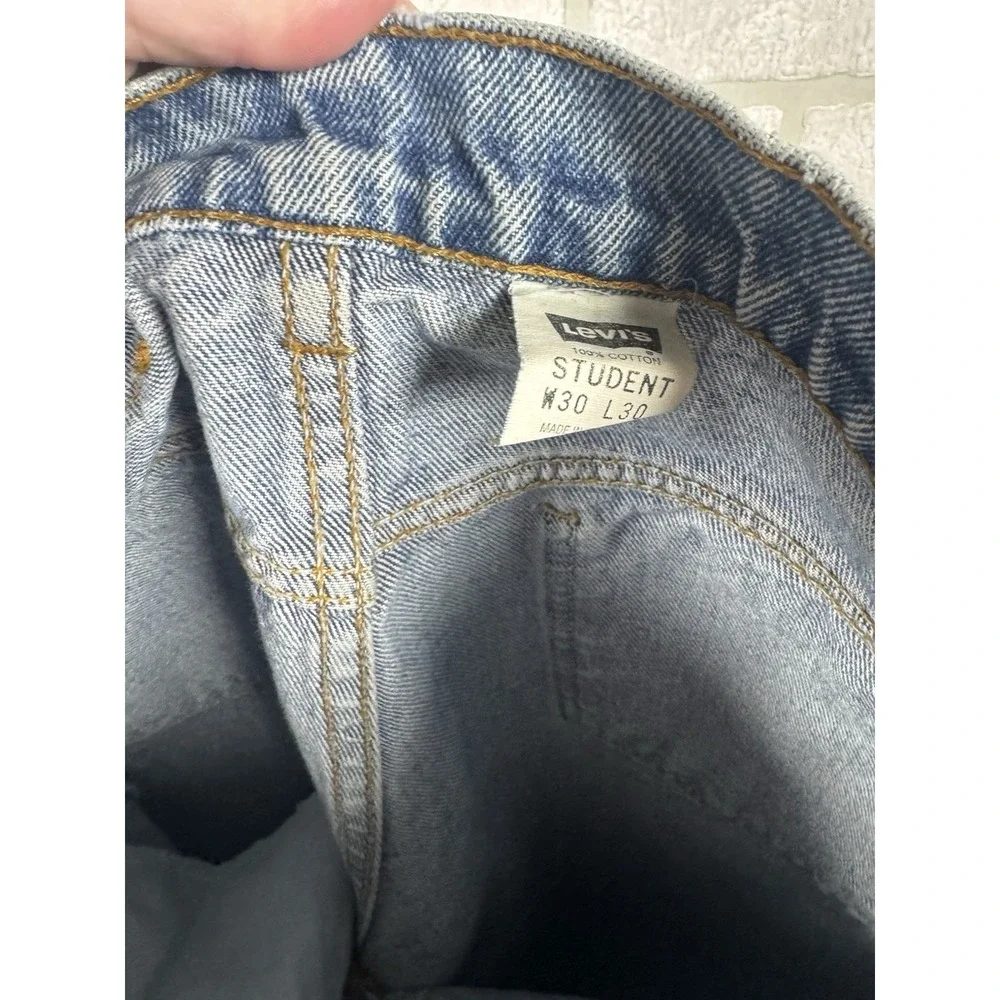 VTG Levi's 550 Orange Tab Student Denim Jeans‎ Grunge 28x28